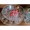 Image 2 : Glass Serving Essentials Including: Tray 13" Diameter, Bowl, Butter Dish, Cream/ Sugar and More!