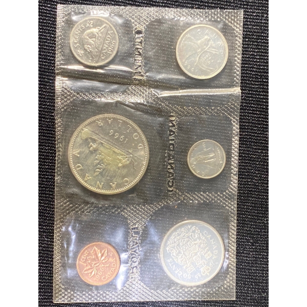 1966 Canadian Silver Uncirculated Coin Set
