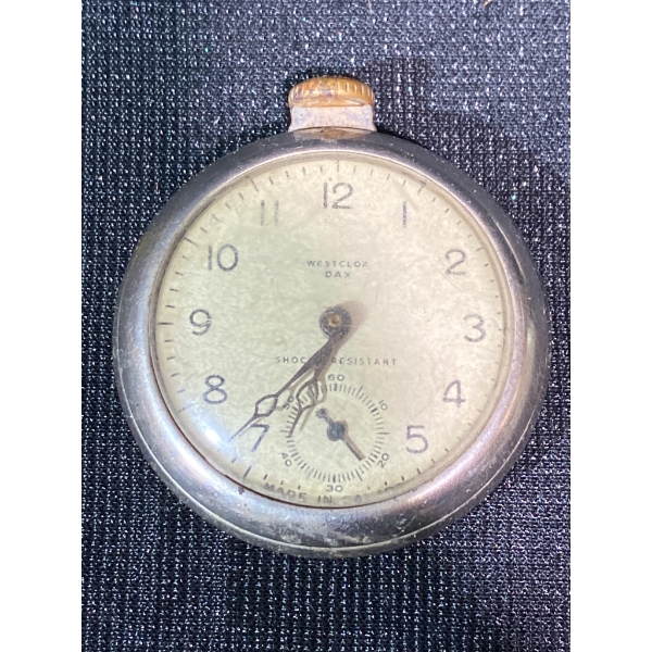 Westclox Pocket Watch with Shock-Resistant Mechanism