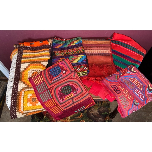 Mid Century Tapestries & Decorative Art Linens