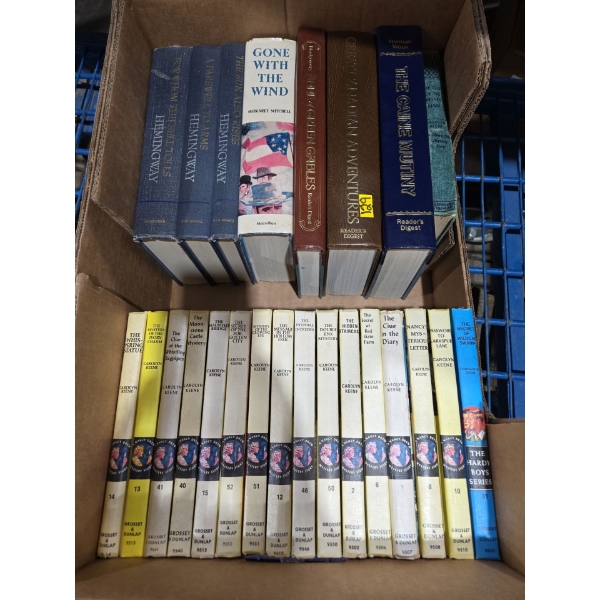 Collectors Nancy Drew Hardcover Books + Gone With The Wind + More