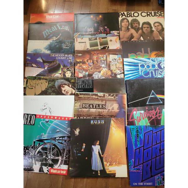 Vinyl Records Collection - Meat Loaf The Beatles RUSH & More