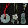 Image 2 : Set of 3 Jade & Cord Necklaces With Two Bracelets