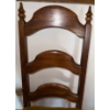 Image 6 : 8 Piece Vintage Dark Oak Dining Set w/ Velvet Upholstery 53x44x30