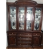 Image 1 : China Hutch with 6 Drawers and 2 Cabinets Bottom: 67 W, 19 D, 33 T - Top: 64 W, 15 D, 54 T