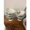 Image 3 : Vintage tea set in the Giengarry Thistle pattern produced by EB Foley. One large serving plate, Six 