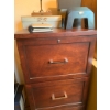 Image 3 : Four-Drawer Wooden Filing Cabinet with Classic Design Contents Included