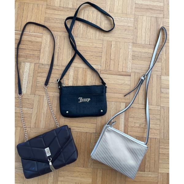 Three Assorted Women's Handbags  Urban Purses for Any Outting