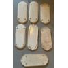 Image 5 : Plain White Finger Plates  - 14 Total