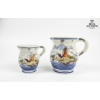 Image 3 : Delft Various Floral Bud Vases, And Cups Decorated With Traditional Scenes. 