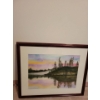 Image 1 : Lucille Lewans Rezac "Evening Mist' Watercolor Art 23x19