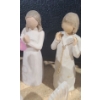Image 4 : Assorted Figurines Including:  Willow Tree Figures, Mini Crystal and Glass, Tallest Figurine 11 T 