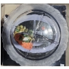Image 2 : Sectioned Glass Serving Platter 14.5" Diameter, Wood Lazy Susan 19" Diameter