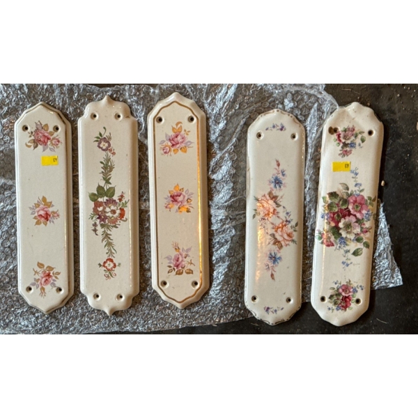Set of Lovely Finger Plates with Flower Design 
