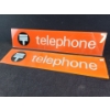 Image 1 : Vintage Glass Telephone Sign 