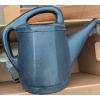 Image 3 : Outdoor Garden Décor Lot: Metal Sun, Hummingbird, Solar Lights, Planters, Watering Can