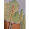 Image 4 : Framed Good Shepard Church Watercolor By: M.E. Reid - 19x25