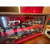 Image 2 : vintage cash box with collection of vintage cars in a small showcase with Vintage old spice shaving 
