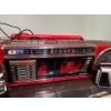 Image 3 :  retro Panasonic recordable red ghetto blaster with two film cameras