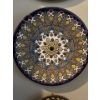 Image 3 : Set of 3 Decorative Plates, One Brass, One has Small Chip, Largest is 10.5W 