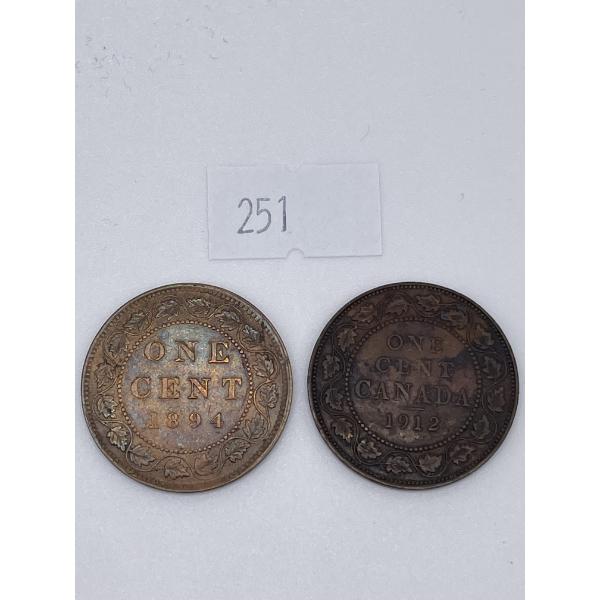 1894/1912 Canadian Large One Cents