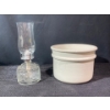 Image 1 : Medalta Crock and Classic Kerosene Oil Lamp 