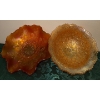 Image 8 : Marigold Carnival Glass Hattie Bowl & Holly Bowl  Fenton & Imperial Co