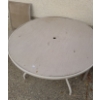 Image 4 : Patio Table w/ Wooden Top 47.5 W, 28 T and Two Chairs 23.5 W, 21.5 D, 33.5 T