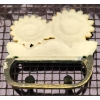 Image 6 : Collection: Hand-Painted Dish, Vintage Piggy Bank, Tin Holder, and Cast Iron Hooks