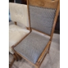 Image 4 : Beige Upholstered Chair 24 w 24 1/2 d 29 h. Two Dining Chairs 17 1/2 16 d 37 h & 17 1/2 w 17 d 36 h