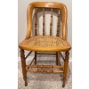 Image 3 : Antique Elm Riempie Chair 30T w/ Woven Foot Rest 