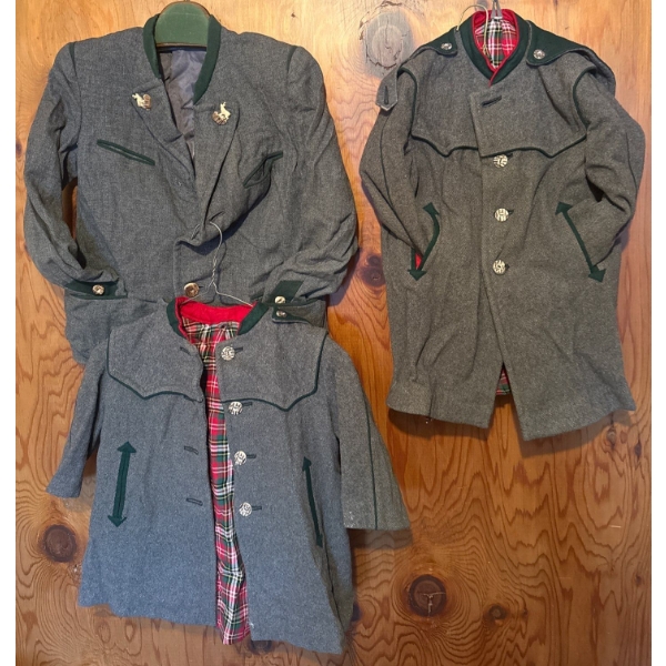 Vintage Traditional Bavarian 'Tracten' or Loden Jackets For The Whole Family - Sizes Vary