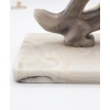 Image 6 : Hand-Carved Lion Sculpture Crafted From Natural Onyx And Marble Stone 12.5''INCHES WIDTH 