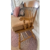 Image 3 : Country Chic Oak Spindle Bench w/ Throw Cushions 42x27x32