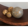 Image 2 : Home Decor Incl. Wooden Trays w/ Marble Balls, Brass Cigar Vase (10T)