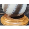 Image 5 : A Pair of Mid Century Stacked Sphere Table Lamps with String Shades- Tested