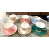 Image 1 : Six Collectible Tea Cups & Saucers  Royal Albert, Aynsley, Salisbury Crown, Royal Grafton,  & More