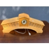 Image 2 : Handmade Wood Bridge Clock (7" X 25" X 10.5")