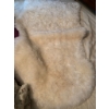Image 2 : Three:Handmade Patchwork Quilt, Floral Comforter, and Sheepskin Rug