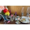 Image 1 : Shelf Decor - Mini Oil Lamps 8T Aromatherapy Candles Glass Horn Vase & More