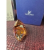 Image 2 : Swarovski Crystal Hedgehog Figurine in Amber with Original Packaging