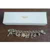 Image 1 : Sterling Silver Charm Bracelet w/ Stamped 925 Assorted Charms 73.96g 8.5L