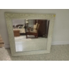 Image 1 : Antique finish white mirror -  25W, 25T