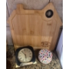 Image 4 : Unique French Onion Soup Set w/ Roasting Dish Chopping Block Candle & Clock