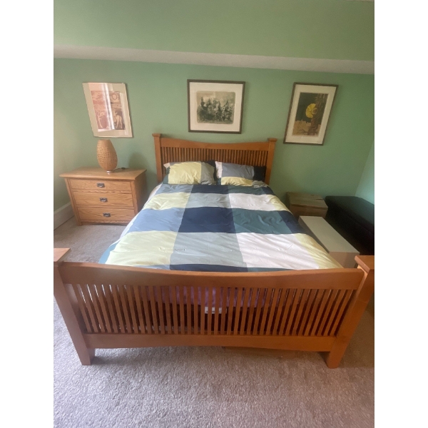 Ash Headboard & Footboard with Frame - No Mattress Or Bedding