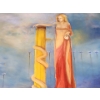 Image 2 : Surrealist Painting " The Last Apple" Signed by Artist ( 24"W x 36"H) on Canvas