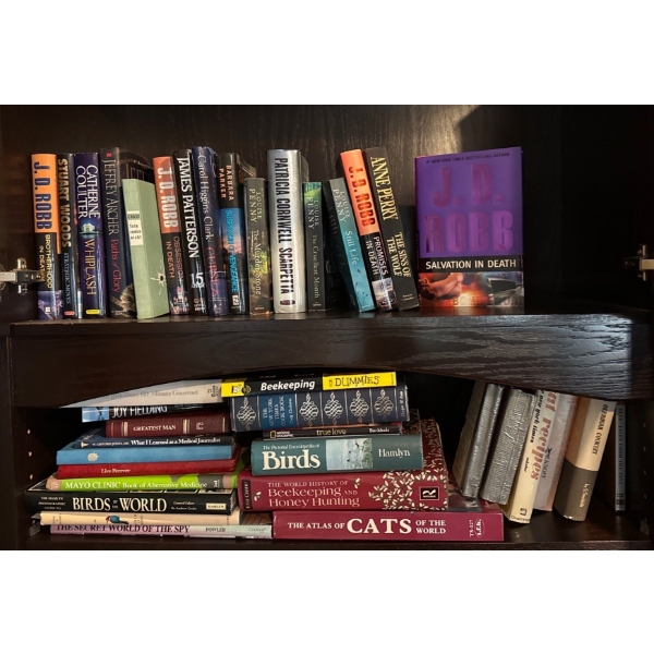 Book Collection - J.D. Robb, Patterson, Nature, Antique Dictionary From 1904, More! 