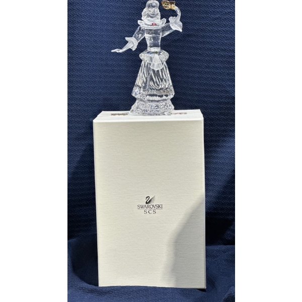 Swarovski Crystal Columbine Collectors Display 6.5H with Original Box