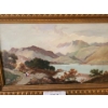 Image 2 : Original Scenic Oil Painting in Antique Frame (Singature on Back Illegible) 24 w 15 1/h h