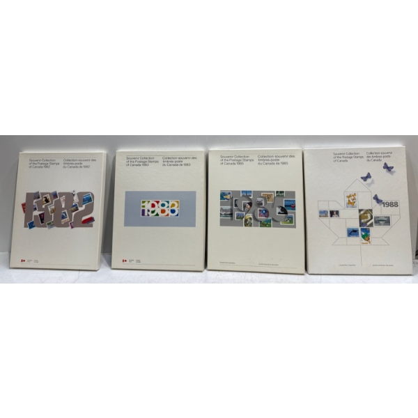 1982, 83, 85, 88 Souvenir Collection of Canada's Postage Stamps 